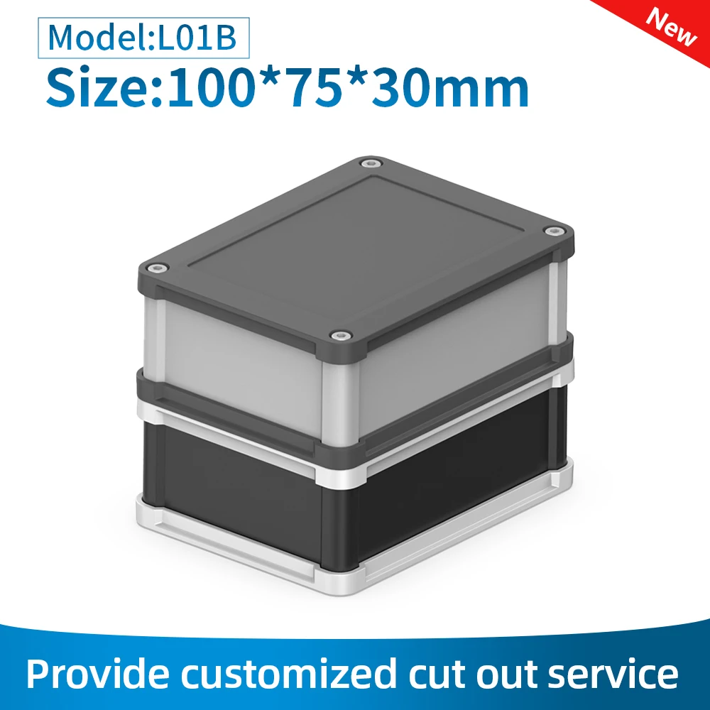 

Plastic Cover Aluminium Enclosure Waterproof Outdoor Power Controller Junction Box PCB Board Extruded Housing L01B 100*75MM