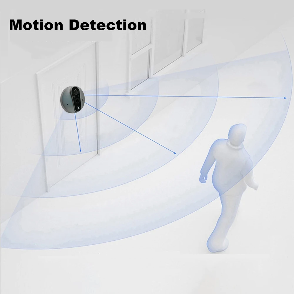 Tuya sem fio digital peephole campainha da porta câmera wifi interfone spyhole para casa inteligente vídeo-olho de proteção de segurança residencial