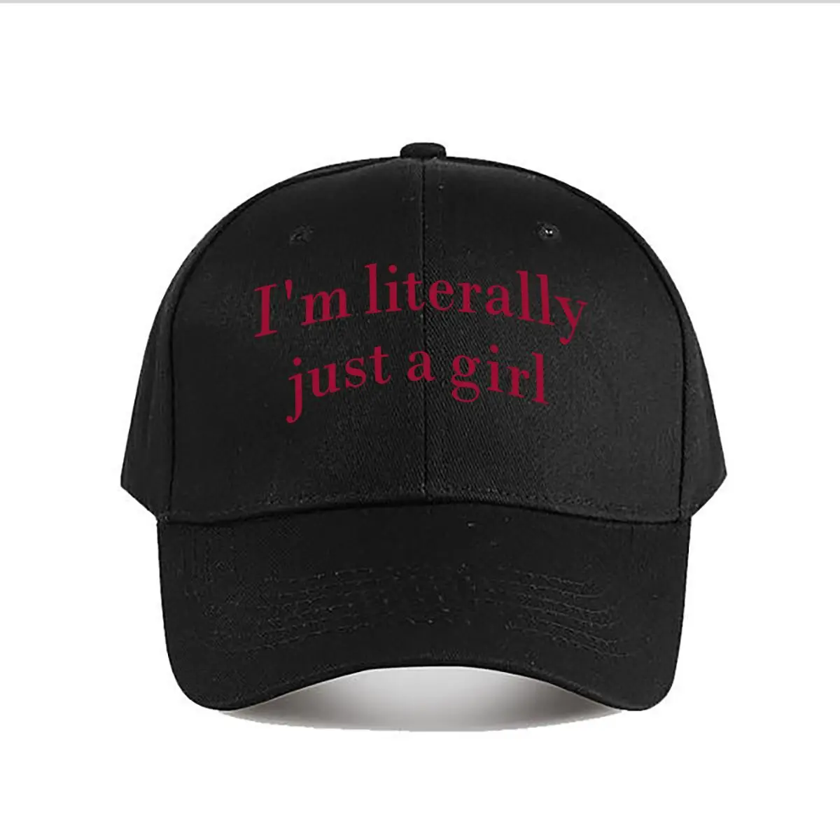 Im Literally Just A Girl Baseball Cap Fashion Men Sunhat Women's Outdoor Sports