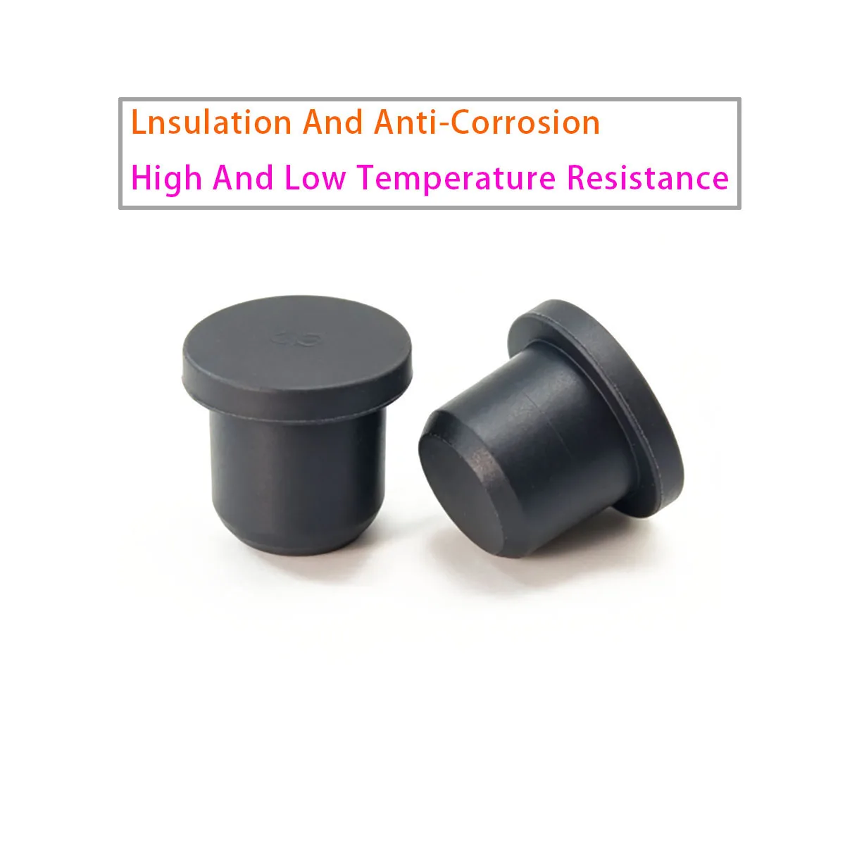 Silicone Solid Sealed Socket Cover 2-14mm Sealed Plug Dustproof Plug Insert T-shaped End Cap