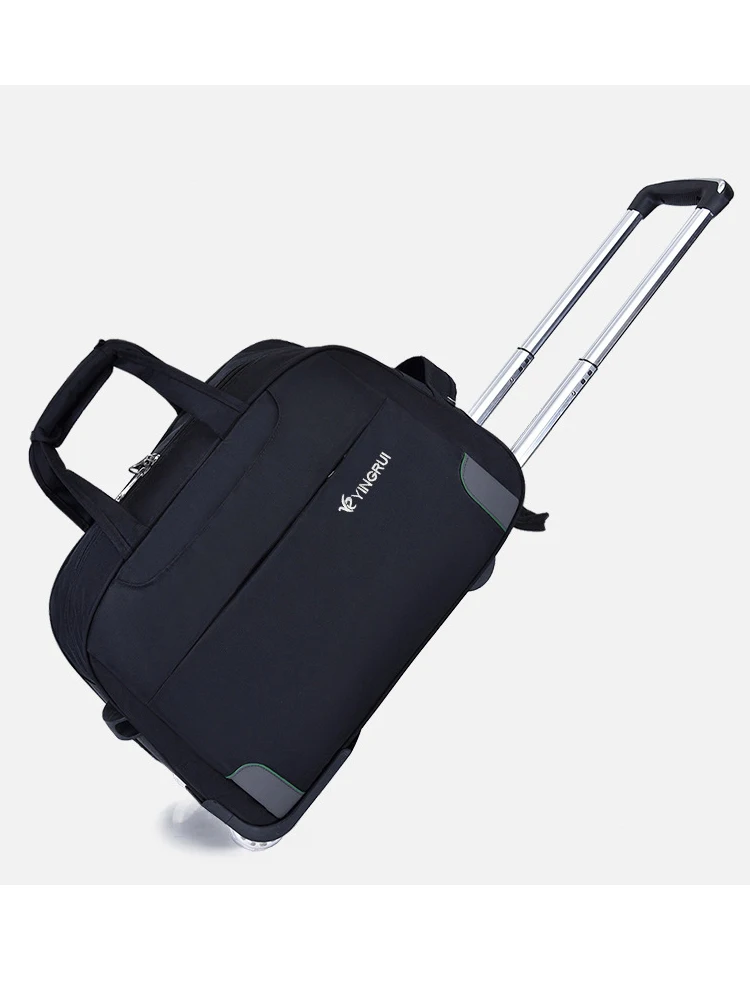 オックスフォード生地旅行スーツケース大容量ハンドヘルド荷物バッグ男性と女性の学生スーツケースプルロッド 20 24 インチ
