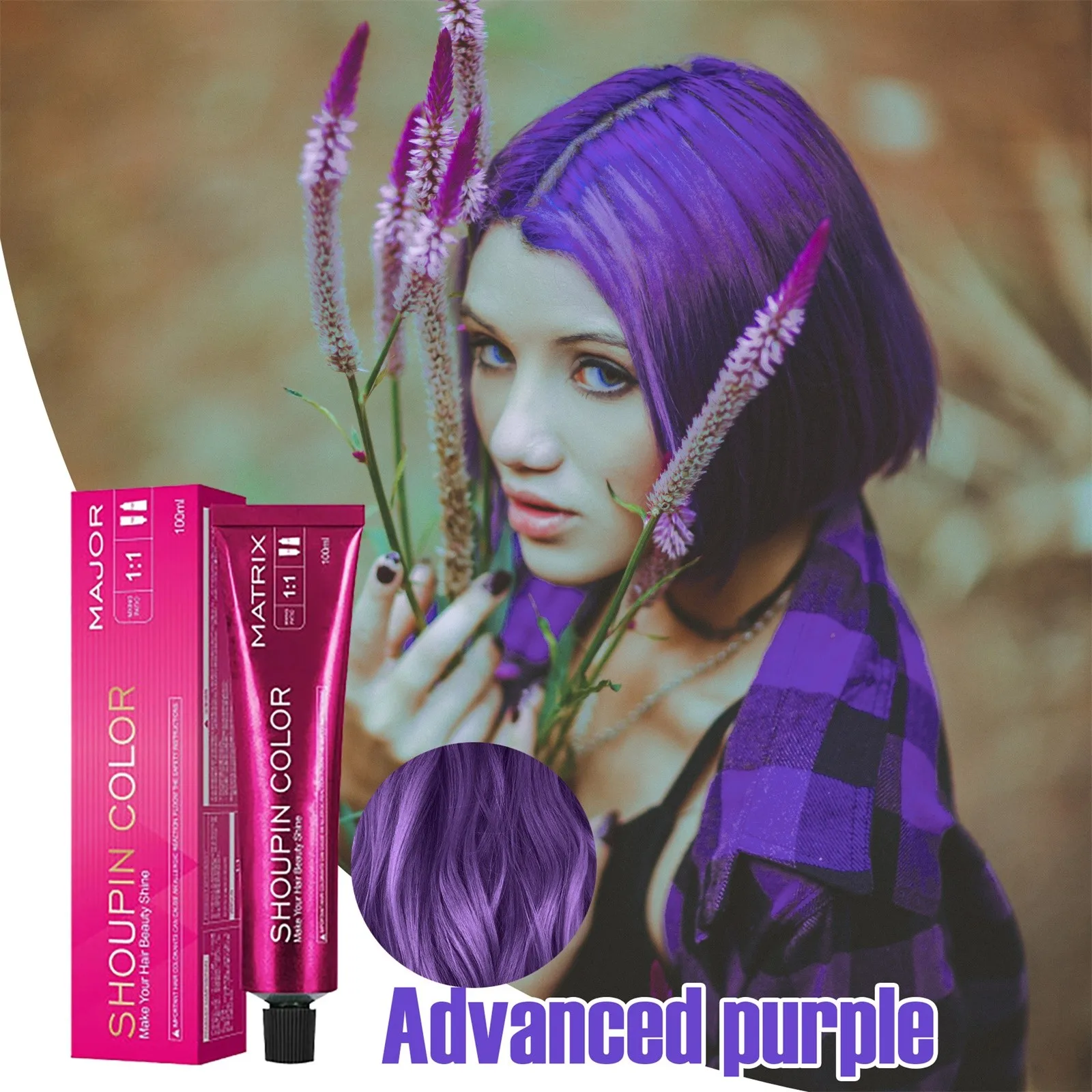 Shampoo colorante per capelli Micro T ^ ide colore capelli singoli colore blu e nero capelli