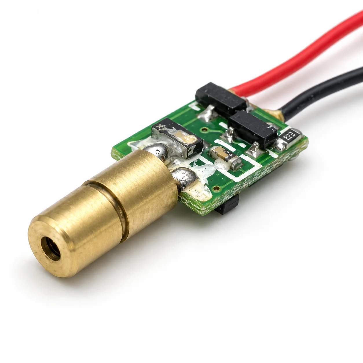 ZhonNa Ultra Mini 650nm 1mW Red Dot Laser Module 3.3x8mm APC 2-Pin Light Source for Lighting Accessories and DIY Lamps