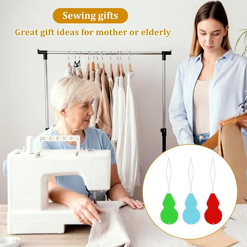 10/20/50 قطعة إبرة سهلة جهاز التلقائي موضوع الإبر أدوات خياطة عراف المسنين الهادي اليدوية ماكينة خياطة لوازم #5