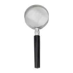 10X Magnifier 2inch 50mm Compact Glass Handle Handheld Lightweight Magnification Magnifier Magnifying High Quality