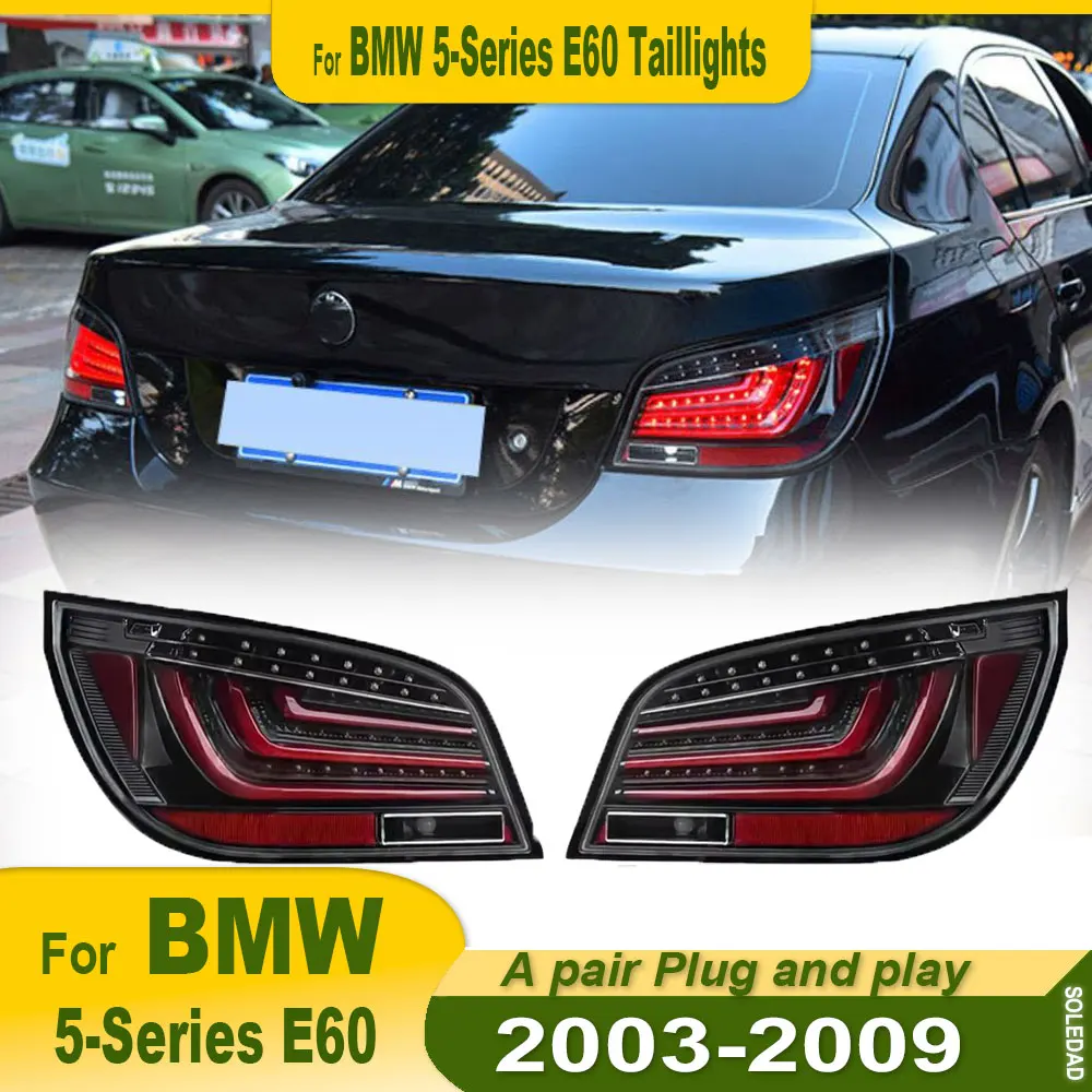 Автомобильные задние фонари для BMW 5 серии E60 2003 2004 2005 2006-2010 светодиодные автомобильные задние фонари дневные ходовые огни динамические указатели поворота