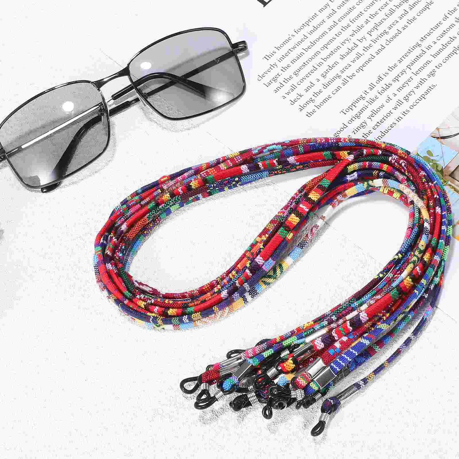 10 Uds. Correa de cordón de cadena para gafas de sol para mujer, soporte para gafas, cordones de retención para gafas, folk-personalizado