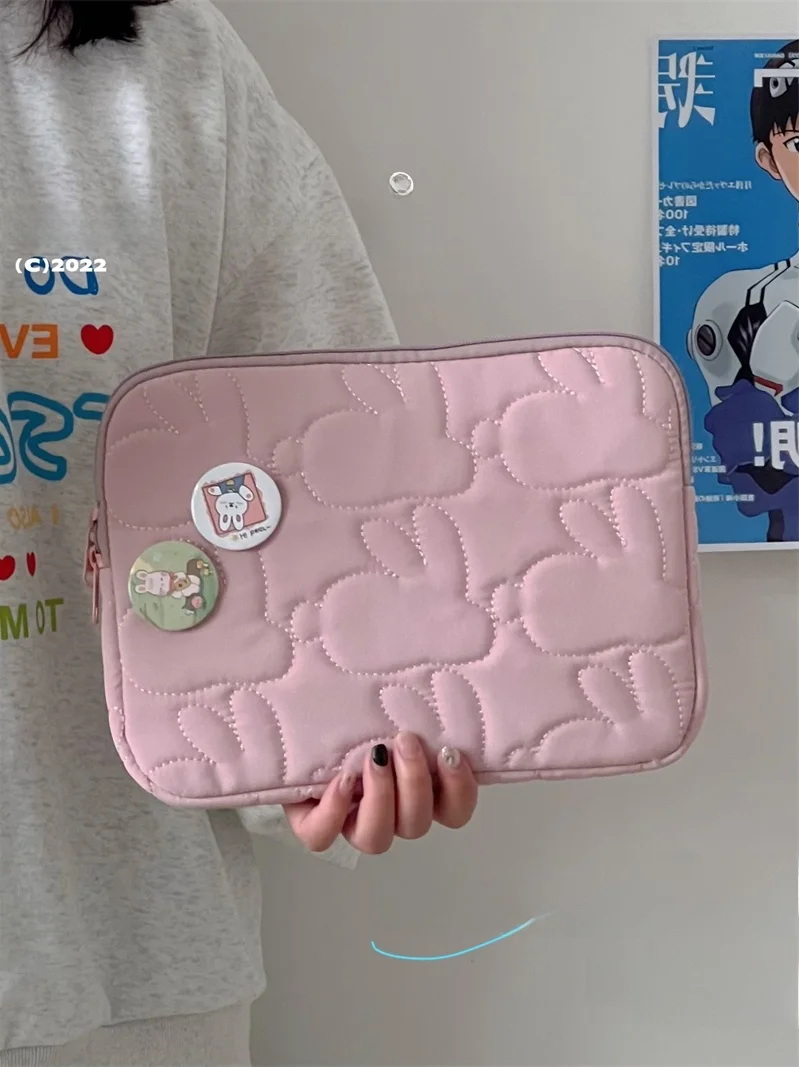 Cute Rabbit  Inch iPadpro Tablet Protective Case 4 Inch Laptop Bag Women's book Inner Bag Digital Accories
