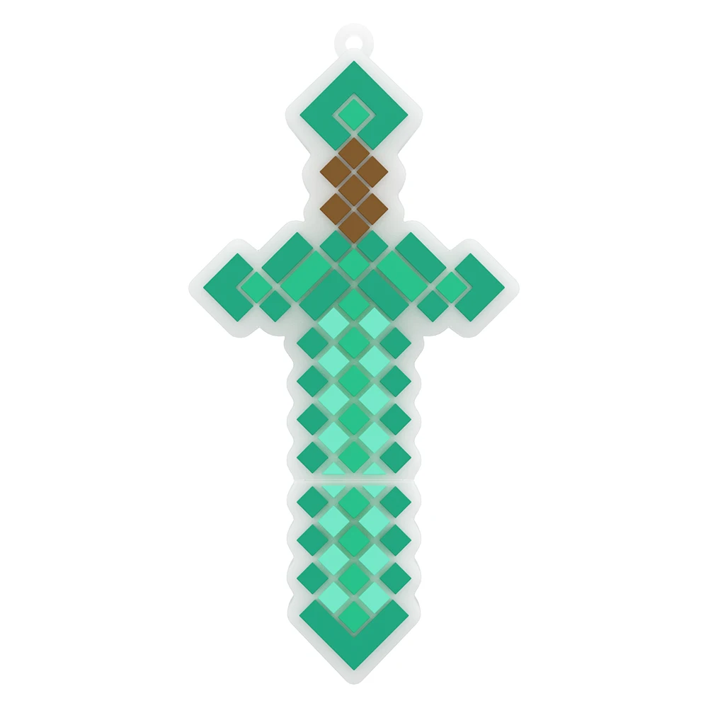 Suntrsi usb Flash Drive 2.0 64GB Cartoon diamond sword 32GB pendrive 128G 16GB pen drive 8GB usb флешка Memory Stick gift For PC
