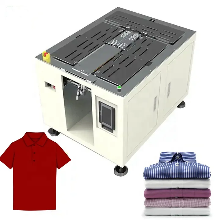 Automatic Folding Ironing Machine for Towels T Shirts Garment Clothing Commercial Laundry Folding Equipment
