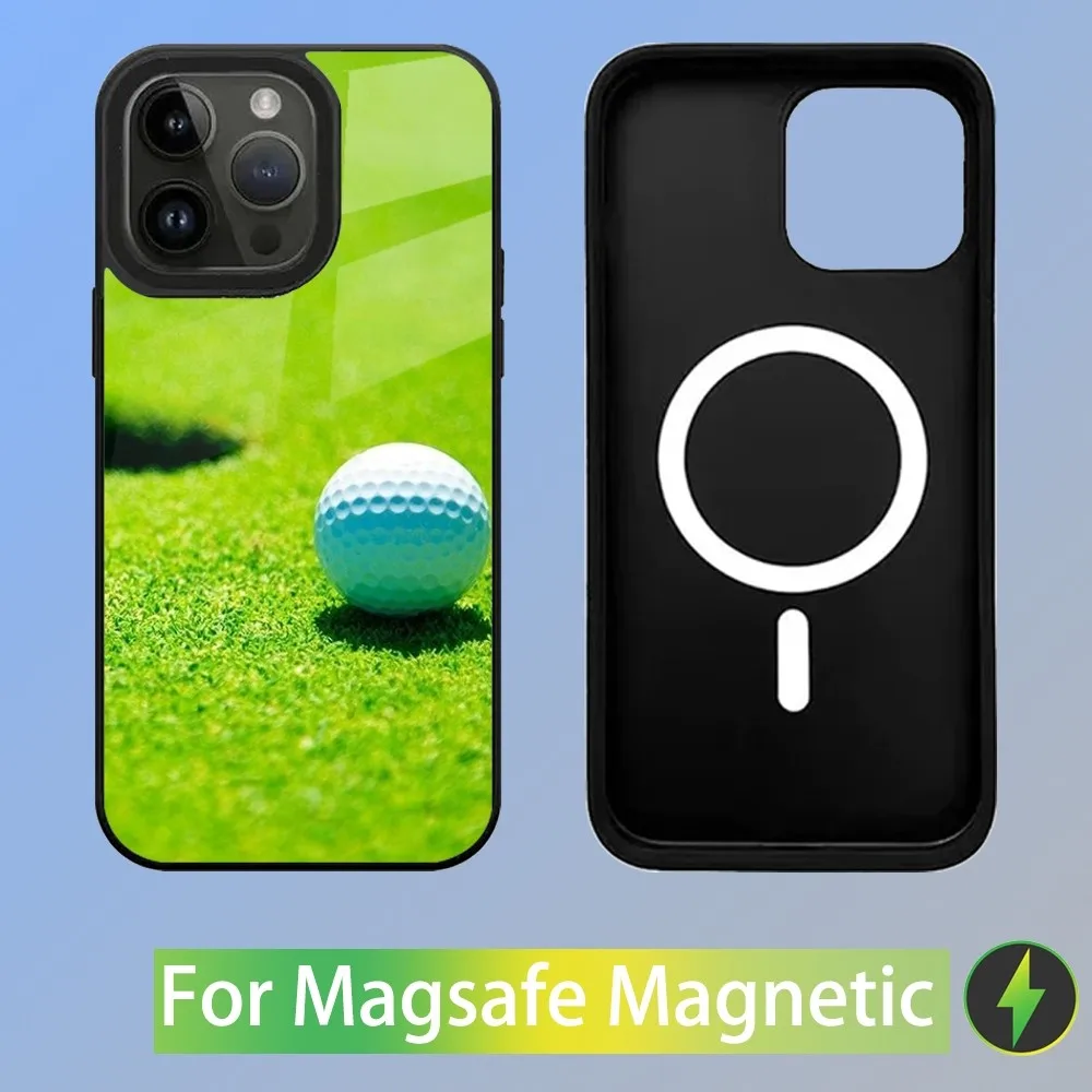 Sport Golf Ball Phone Case For iPhone 15,14,13,12,11,Plus,Pro,Max Mini Magsafe Magnetic Wireless Charging