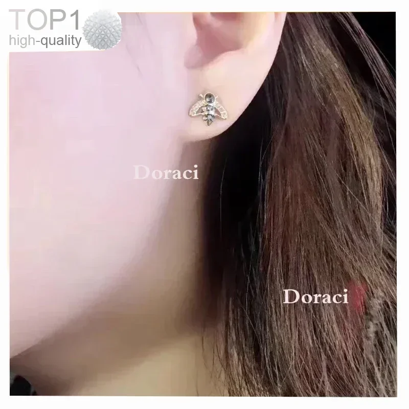 

High Quality LILIA GLOWING Latisha Series Women's Earrings,Bee Moon Earrings,Beautiful and Generous,Crystal Doraci