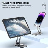 1pcs 360° Rotate Metal Desk Mobile Phone Holder Stand For Adjustable Desktop Tablet Holderl Cell Phone S B2g0