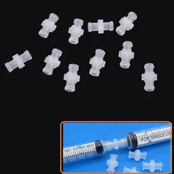 Transparent Female To Female Coupler Luer Syringe Connector Easy To Use Plastic for Pneumatic Parts Durable 4mm Aperture 10Pcs