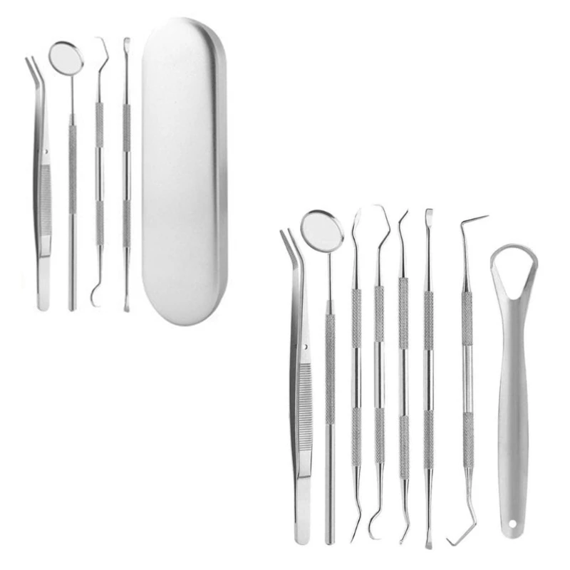 Remover Tooth Cleaning Set Dental Calculus Professional Teeth Cleaning for Healthy Teeth and Tongue Scraper