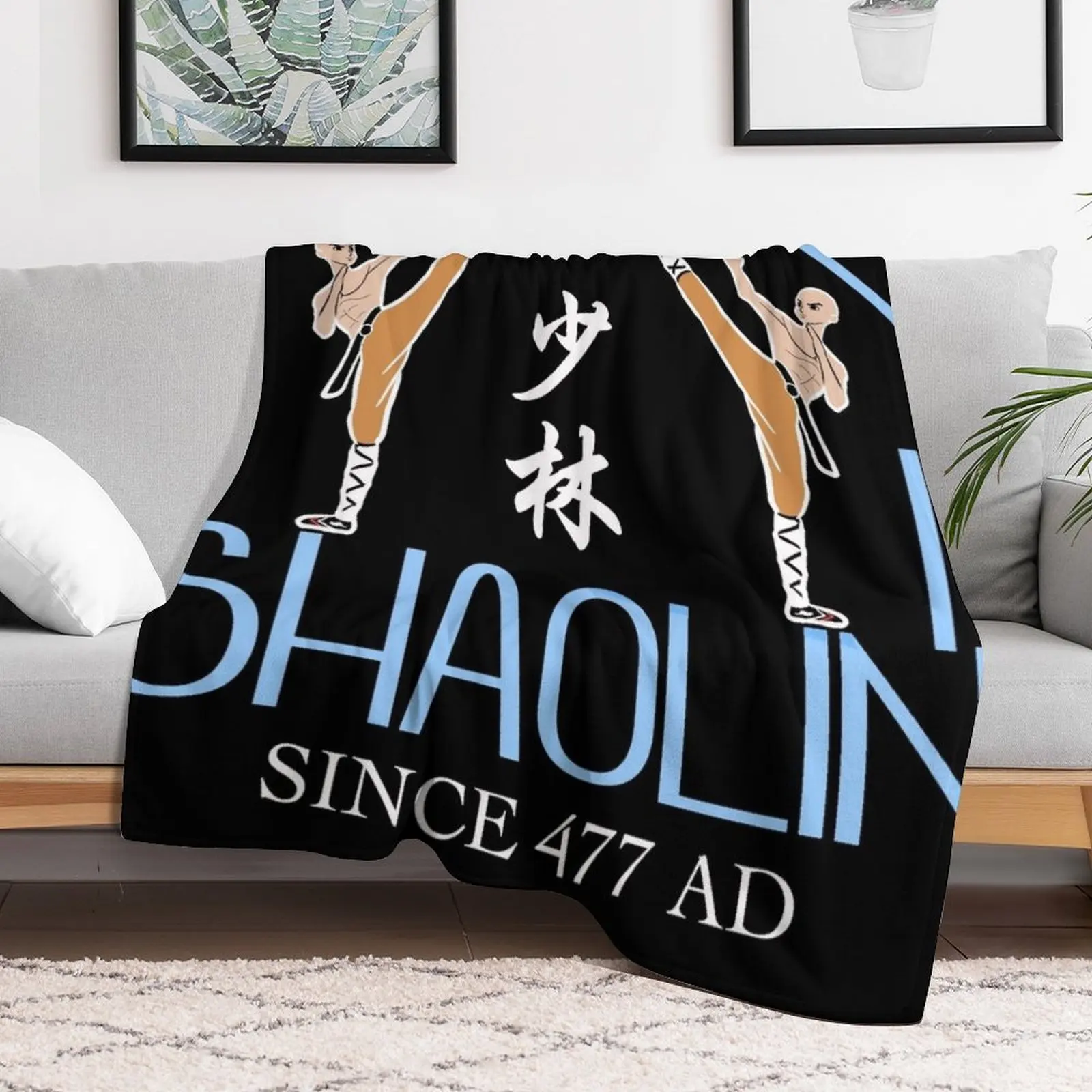 Shaolin Monks Throw Blanket Luxury St Flannel Blankets