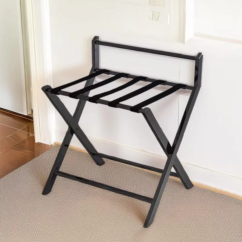 Factory Price 5 STAR Hotel Design Luxury Modern Wooden Hotel Room Supplies Commercial Luggage Rack
