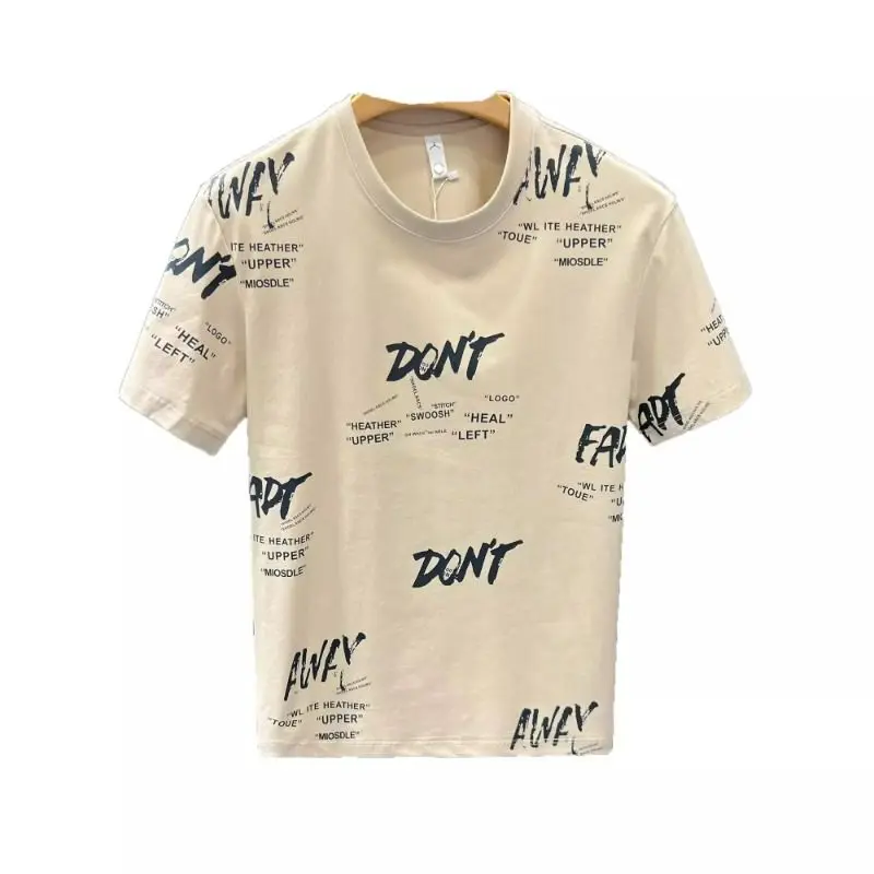 십대들을 위한 루즈핏 레터 프린트 반팔 티셔츠 여름 패션 캐주얼 반팔 탑 청소년 창의적 흥미 프린트 라운드넥