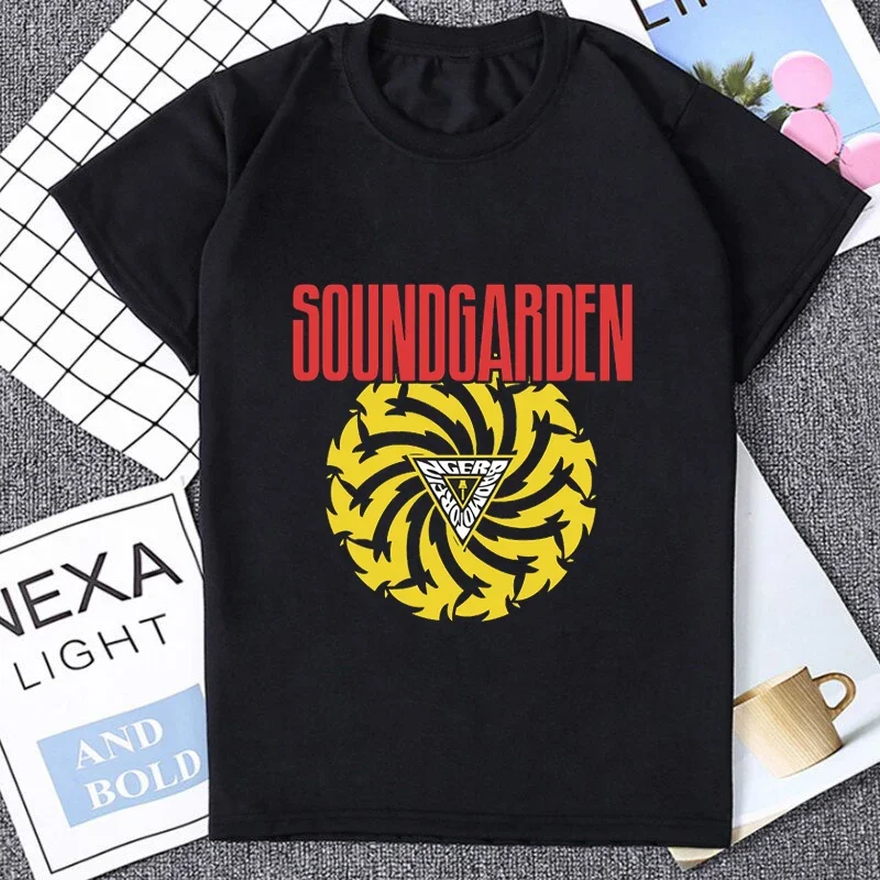 NEW Audioslave Chris Cornell T-shirt Soundgarden 'Black Blade Badmotorfinger' T Shirt Hot Sale Vintage 80s Fashion Casual Tees