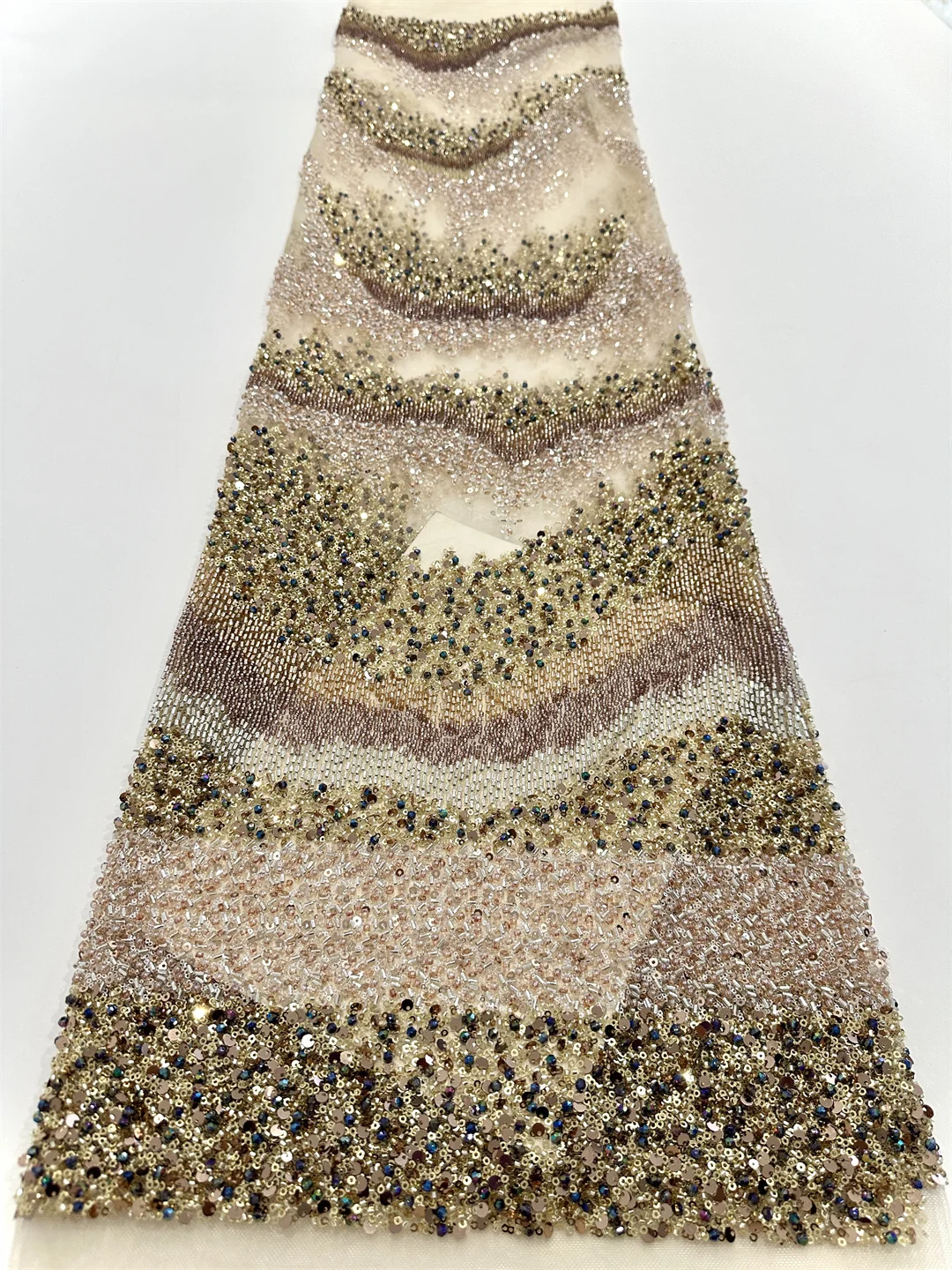 

High quality,Beads With Crystal Pearls Embroidery French tulle net, African Fabric Lace, Party dresses .Weddings,Shirt