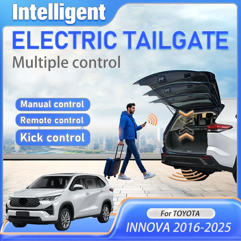 Car Smart Electric Tailgate Foot Kick Sensor Lift Auto Electric Motor For Trunk Refitted Tail Box For TOYOTA INNOVA 2016 to 2025