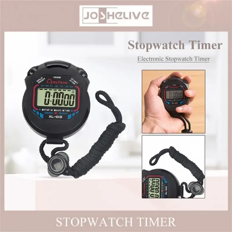 Classic Waterproof Digital Professional Handheld LCD Handheld Sports Stopwatch Timer Stop Watch with String Timer Kitchen Timer image 3