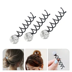 3Pcs Spiral Hair Pin Spiral Hair Claw Clips Bun Pin Clip Hair Styling Tools for Women Girls