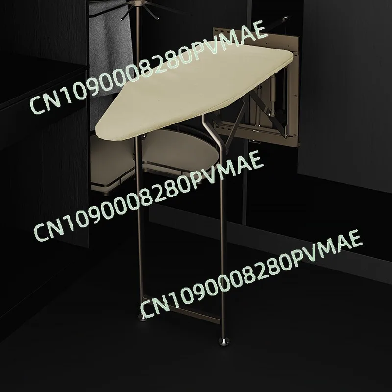 Household multifunctional thickened folding ironing board wall-mounted high temperature resistant vertical foldable
