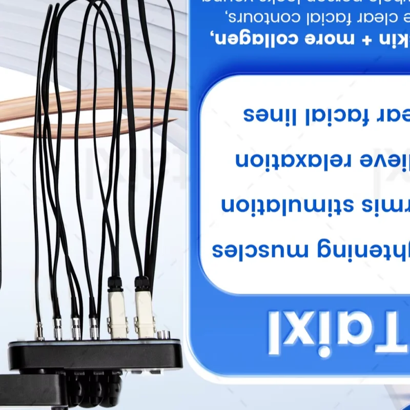 Electroestimulación Facial profesional Emrf cara Ems RF máquina de Estiramiento Facial PEFACE esculpir almohadillas faciales dispositivo masajeador