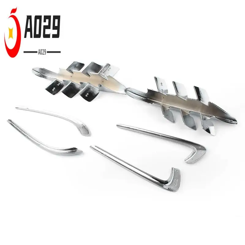 

A029-1Pair Motorcycle Fairing Premier Shark Gills Set Chrome ABS For Honda Goldwing GL1800 2001-2011