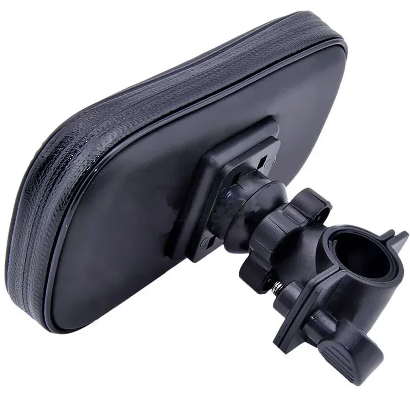 

Universal Bicycle Motorcycle Phone Holder Waterproof Zipper Pocket Cellphone Handlebar Mount Moto Bike Stand Support Bag