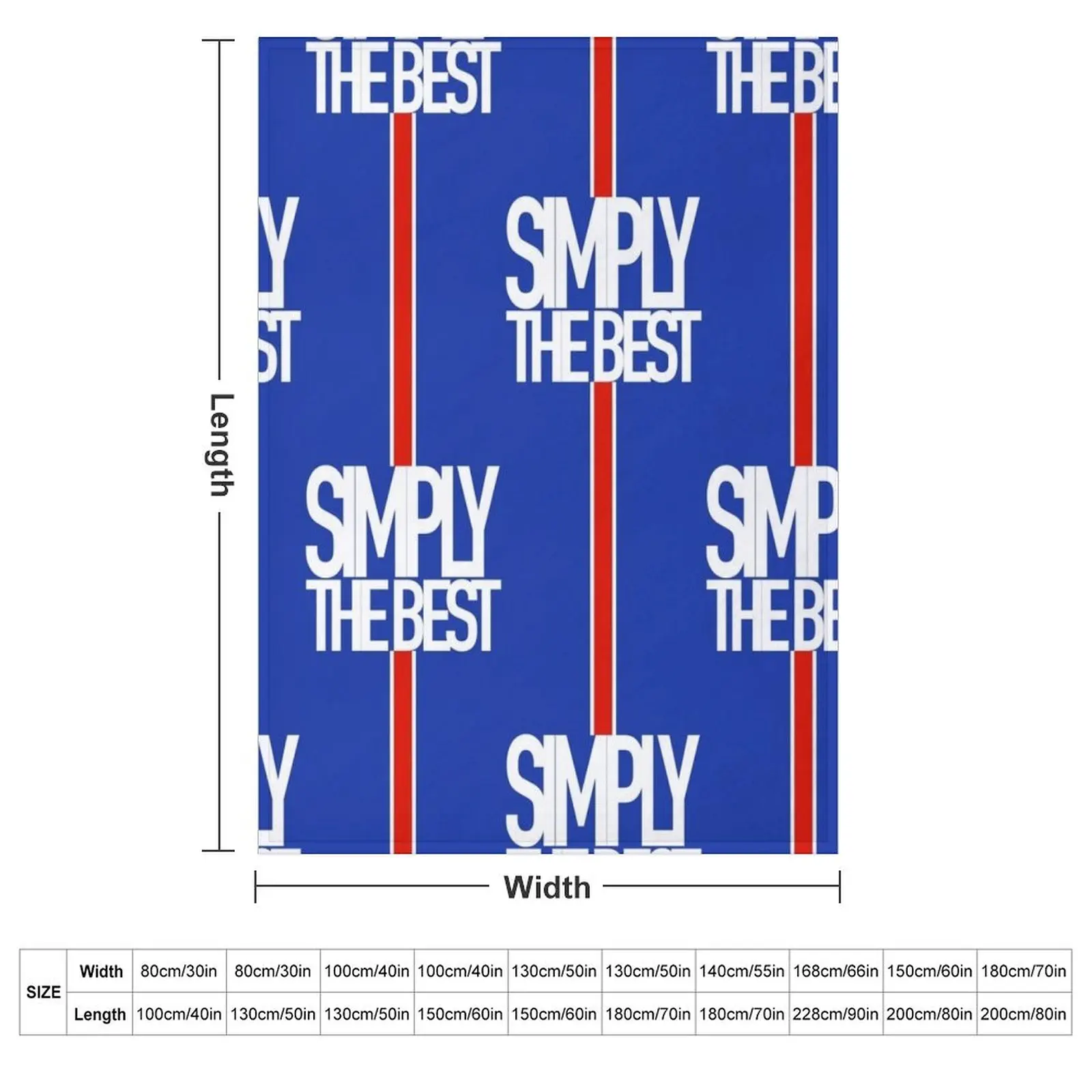 Rangers Fc Simply The Best Design Throw Blanket Summer Beddings Flannels Blankets