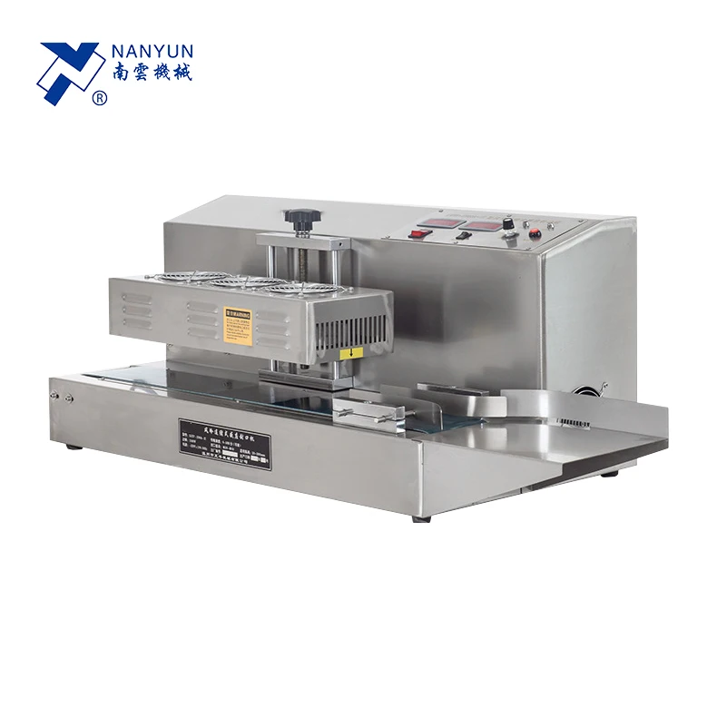 

LGYF 20-130mm plastic glass bottle cosmetic jar induction sealer foil sealing machine with conveyor