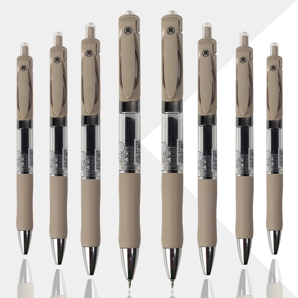 3/6pcs black extendable pens with a 0.5mm tip for long-lasting writing, easy grip for daily writing and note taking