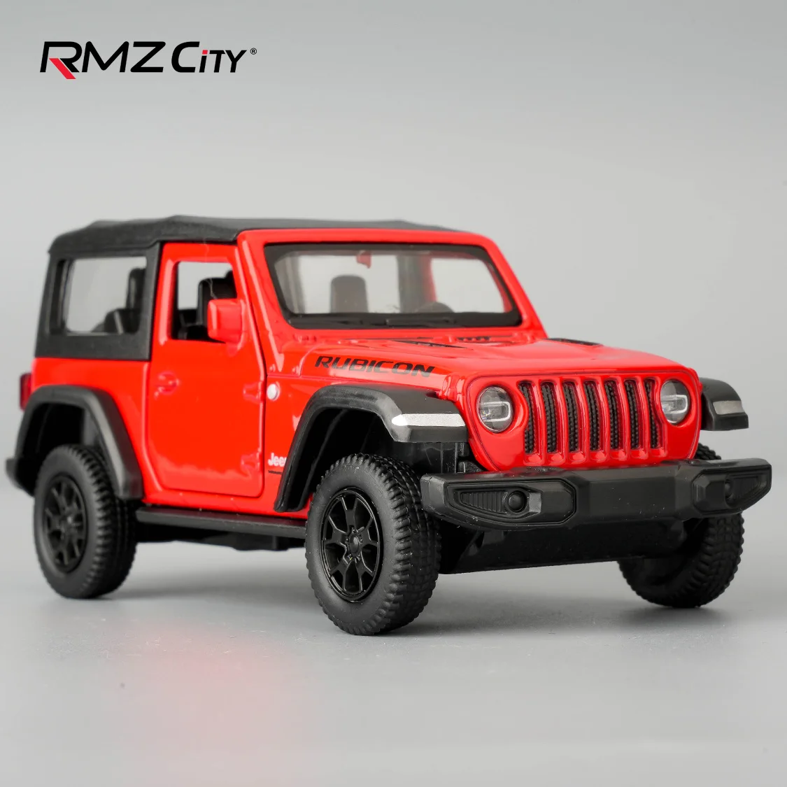 

1:36 RMZCITY Jeep Wrangler Rubicon Alloy Model Toy Car Diecast Pull Back Metal Collection Children Toys Gift