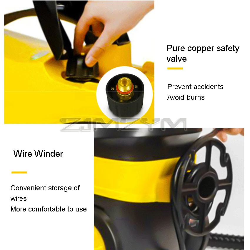 2000W 4Bar High Temperature Steam Cleaner Sterilization Kill Mites Disinfector Air Conditioning Kitchen Hood Car Cleaner