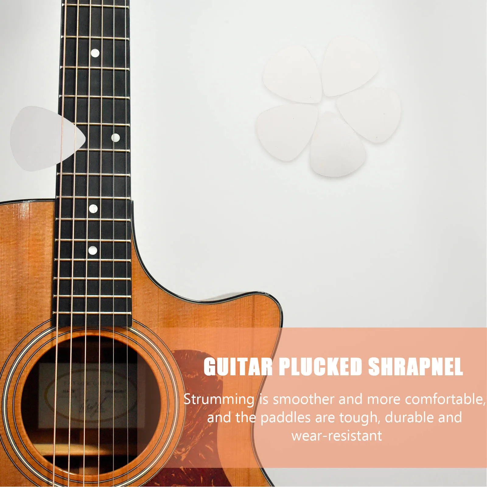 

10Pcs Guitar Picks Stainless Steel Durable Smooth Surface Portable Fingertip Guards for Electric Acoustic Bass Accessories