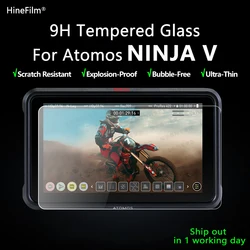 Protector de pantalla de vidrio templado para Monitor Ninja V, cubierta autoadhesiva para pantalla LCD de ATOMOS Ninja V