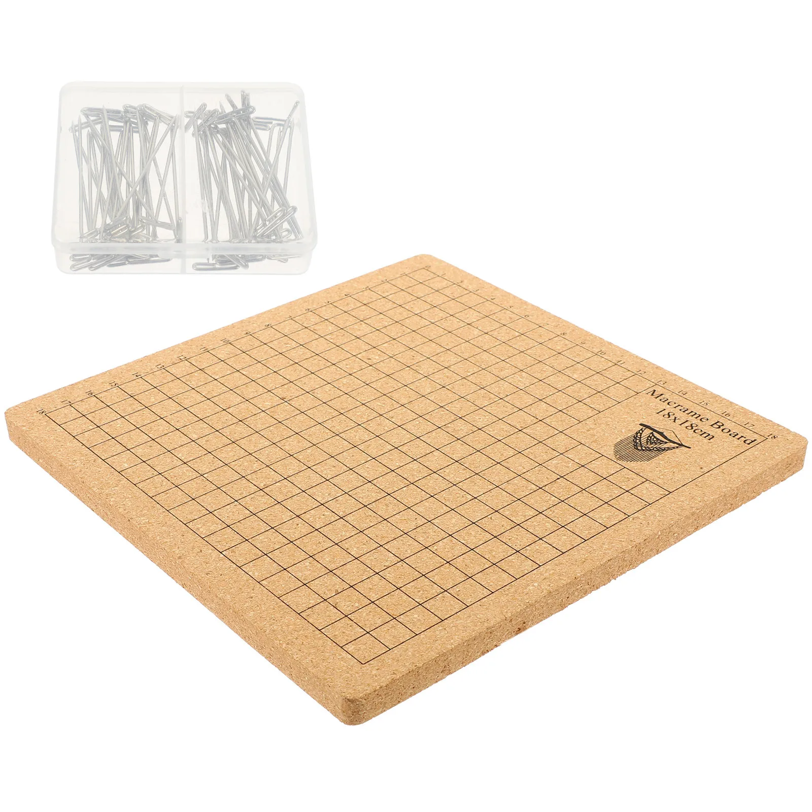 1 مجموعة الفلين مكرامية مجلس كيت غرامة الحرفية شبكة المجلس لمشاريع العقد مع دبابيس T قوية DIY المنسوجة الملحقات