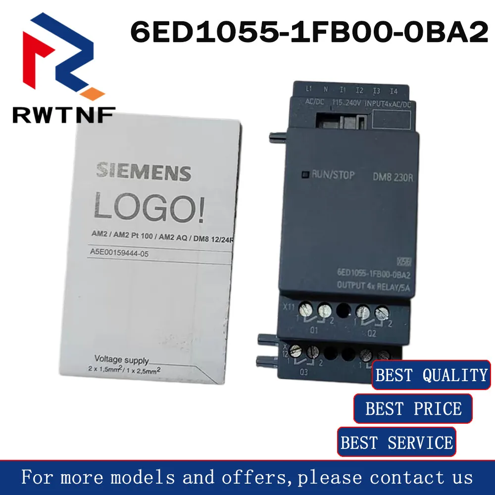 

Brand New Genuine 6ED1055-1FB00-0BA2 SIEMENS Digital I/O expansion module,100% original warehouse stock