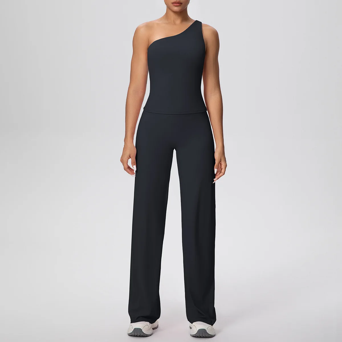 

New Slim Peach Hip Yoga Suit High Waist One-Shoulder Backless Fitness Sports Casual Running Workout Clothes Gym Yoga Sportswear