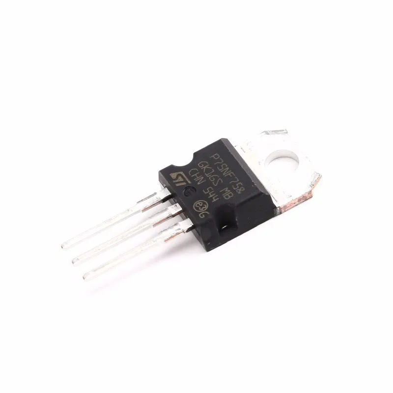 10 Stück P75NF75 TO-220 FET MOSFET N-Ch 75 Volt 80 Amp
