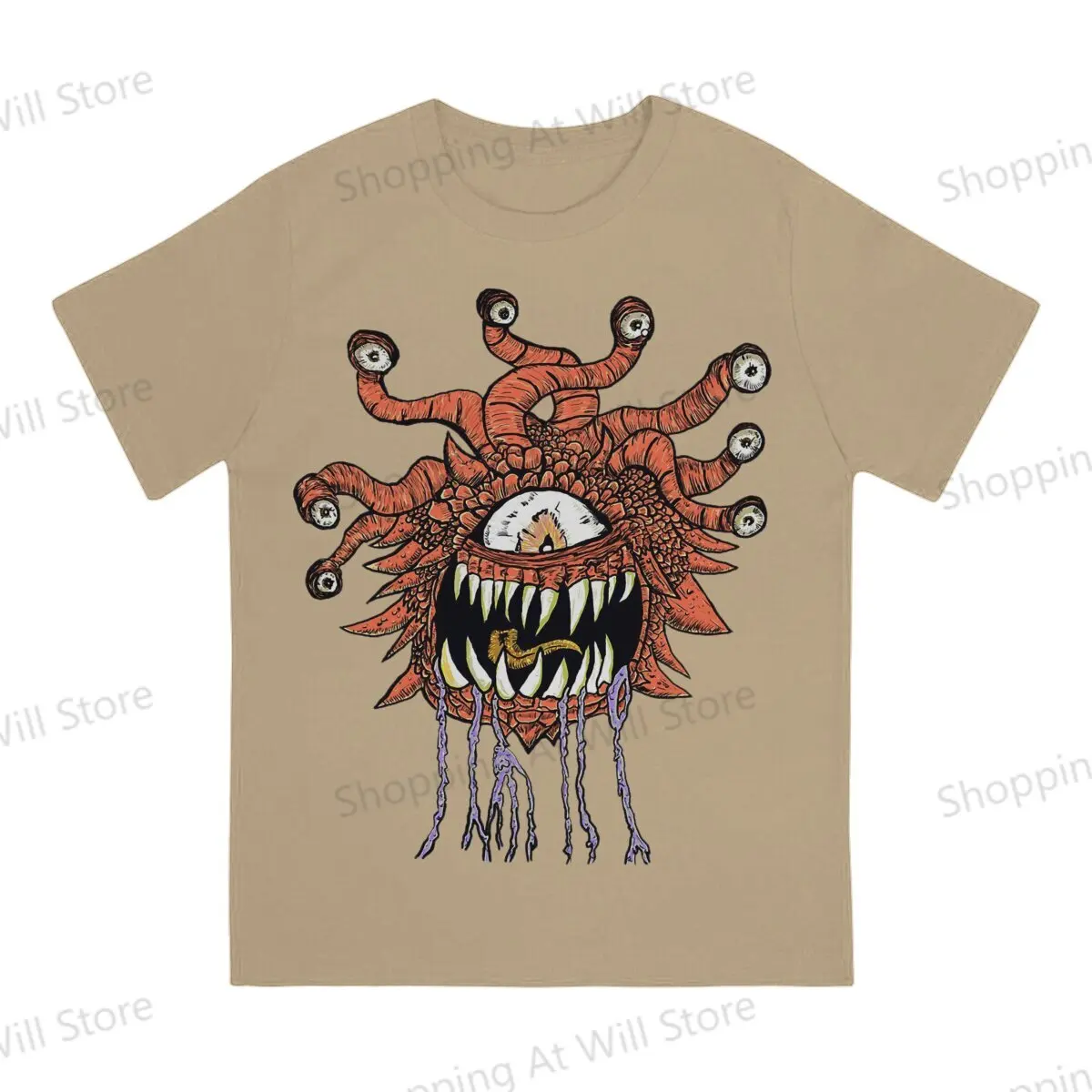 Summer Unisex T-shirts DND Game Beholder Summer top Street Clothing S-6XL