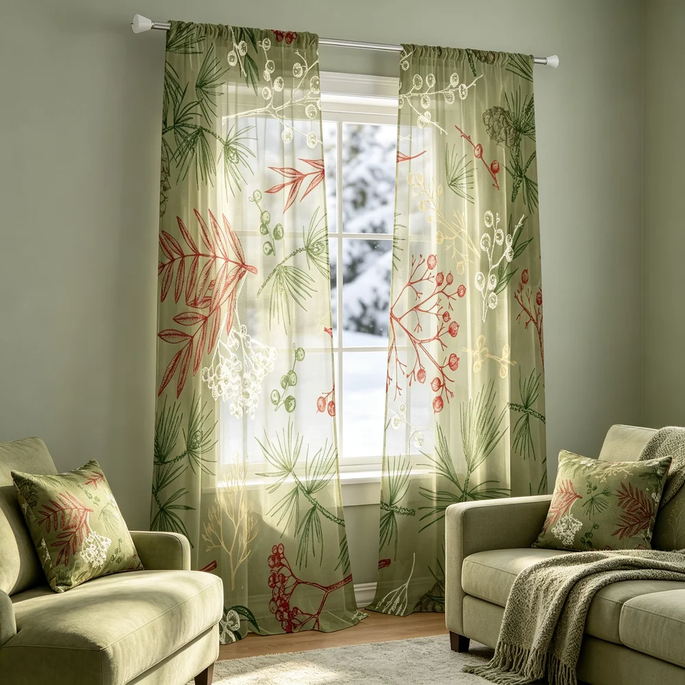 2 stuks kerstgordijnen, wit, r - Curtain Rods recensie en prijs