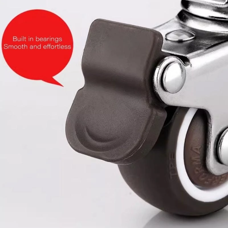 4Pcs Furniture Wheel Castor 1inch Universals Swivels Casters Trolley Wheel high quality