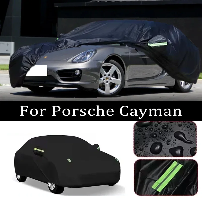 

For Porsche Cayman Car Covers Outdoor Waterproof Dustproof Sun Rain Snow Protection Thick Oxford Cloth Full Car Accessories