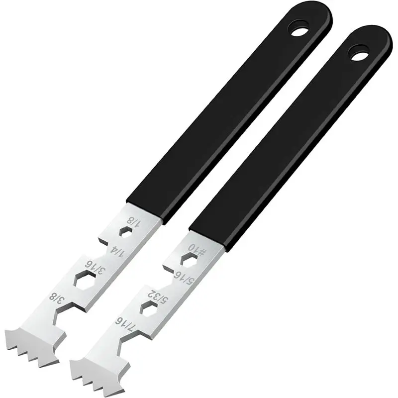 a92p-2-in-1-ペーバー除去ツール、六角レンチとダブルジョイントスクレーパー付き、マイクロ歯溝付きペーバープーラー2個セット