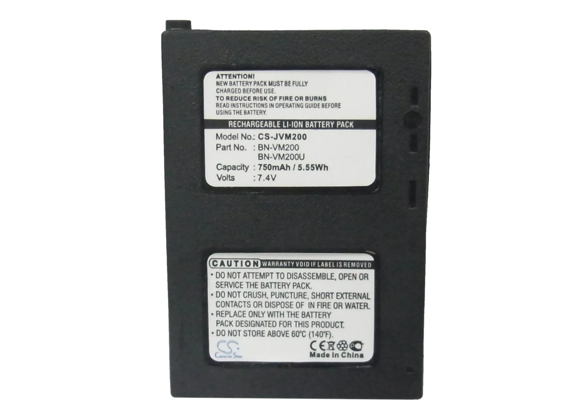 Camera Battery For GZ-MC100EX GZ-MC100 GZ-MC200U GZ-MC500EX GZ-MC200US BN-VM200 BN-VM200U BN-VM200UE BN-VM200US LY34416-001B