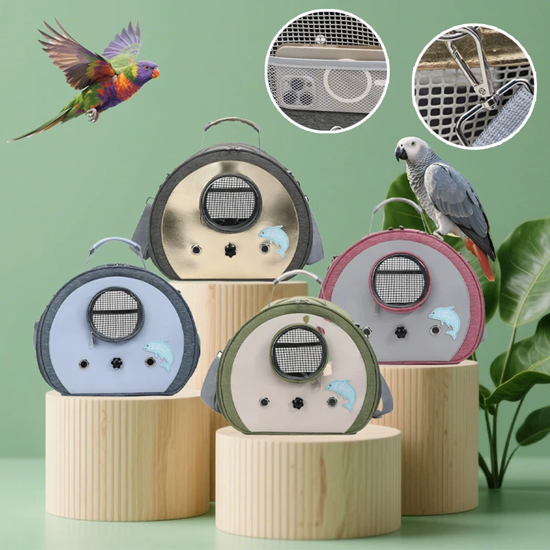 

Portable Clear View Pet Outing Bag Breathable Handheld Carrier for Hamster Chinchilla Small Animals Outdoor Travel Lightweight