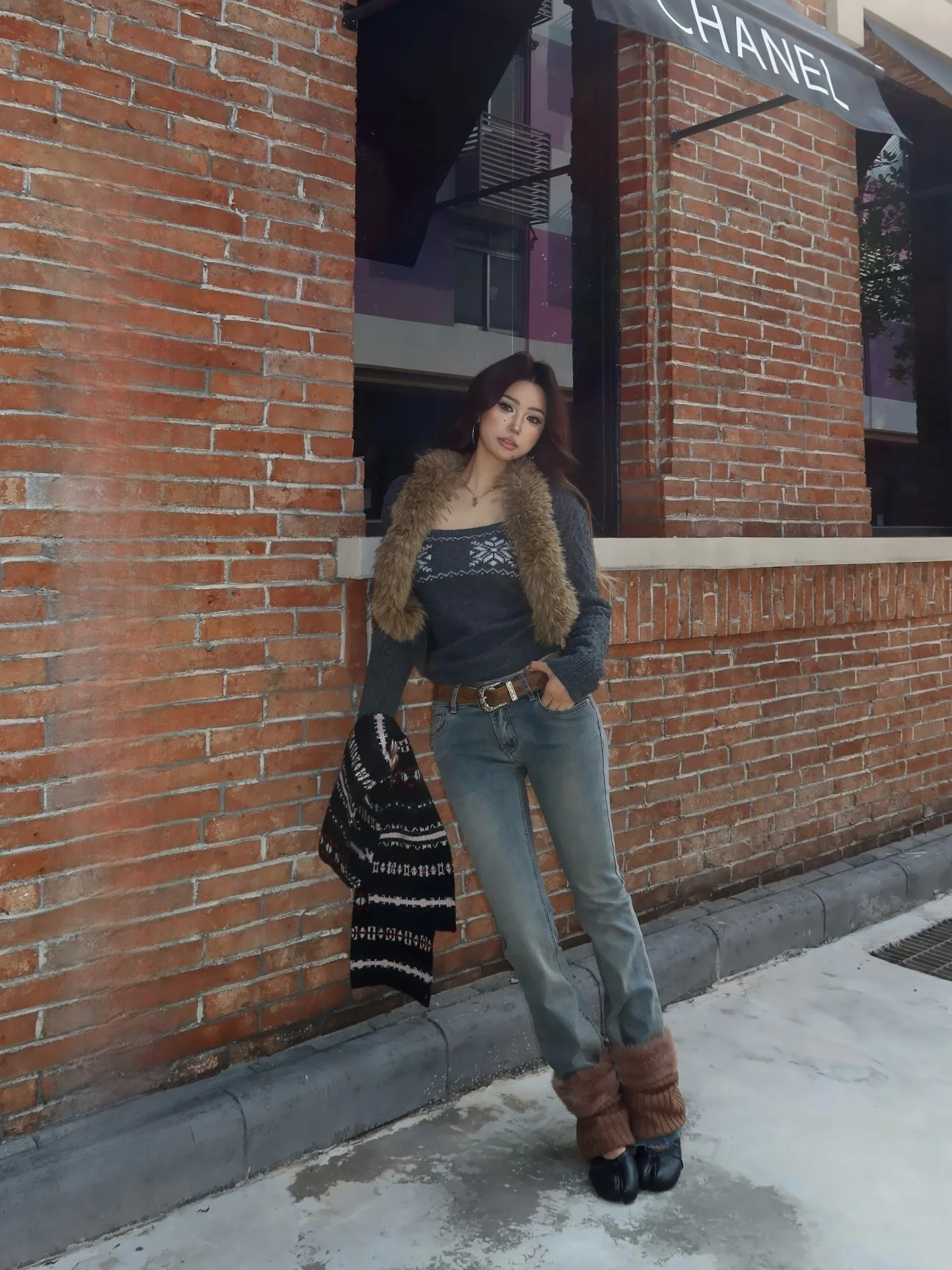 

Slim Fit Low Waist Bell Bottom Jeans Women's Versatile Loose Wide Leg Long Pants Casual Cotton Blend Stretchy Commute Ready